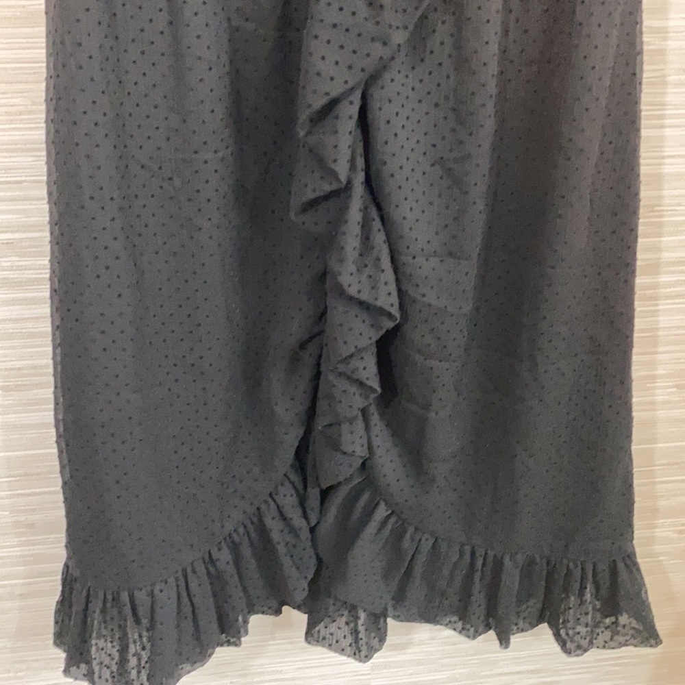 Twenty One S little black ruffle front dress - Picture 4 of 7